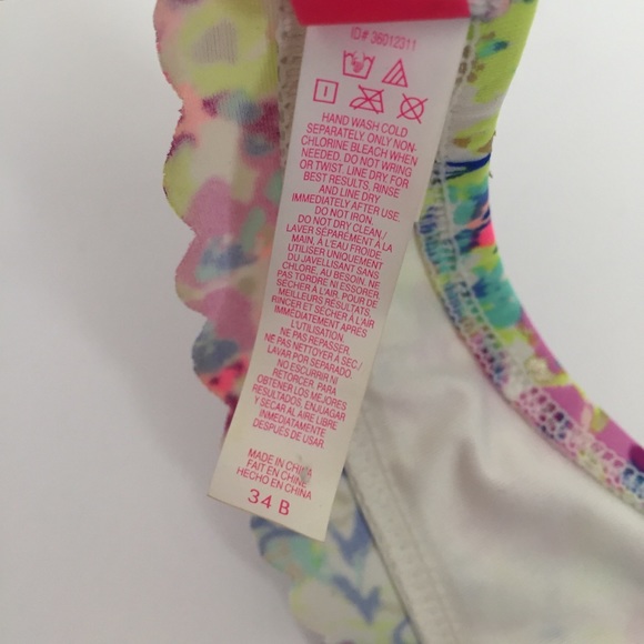 Victoria’s Secret Floral Bikini Top Size 34B - Picture 5 of 5
